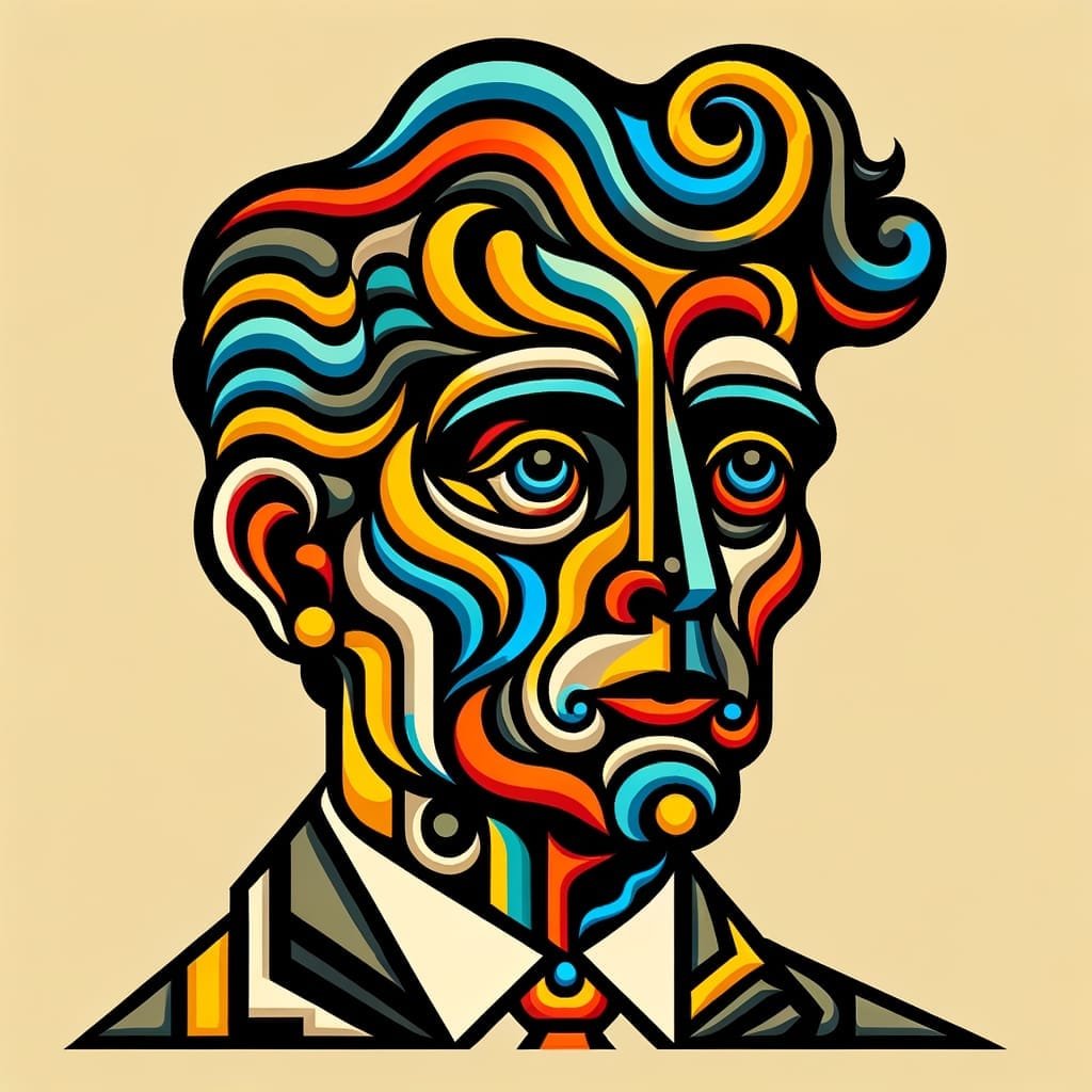 Joan Miró - Dalle-3 - Abstract Portraiture