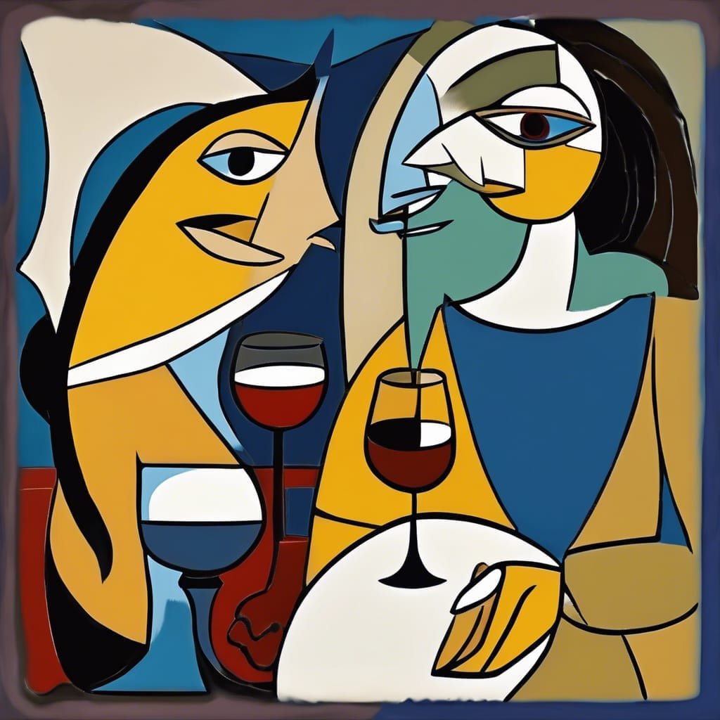 Pablo Picasso - Stable Diffusion - Celebration and Connection - contact