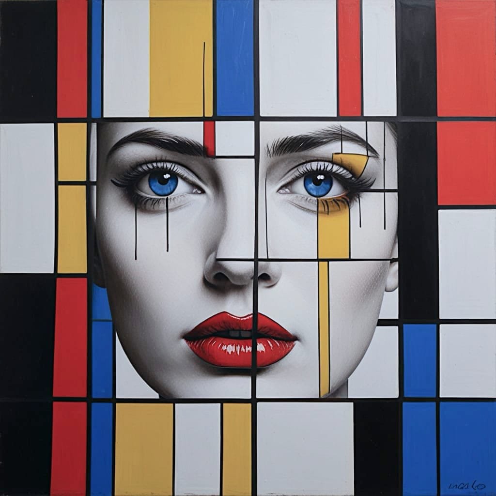 Piet Mondrian - Leonardo Lightning XL - Humanity Within the Grid