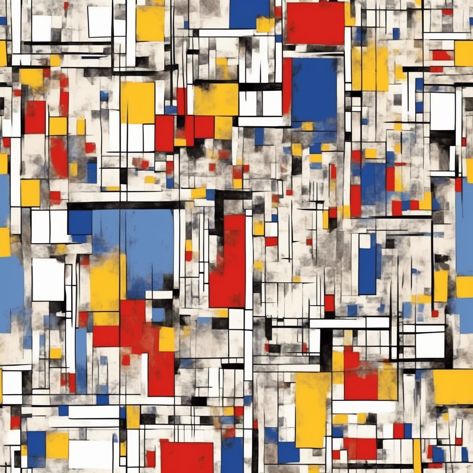 Piet Mondrian - Stable Diffusion - Masterpieces