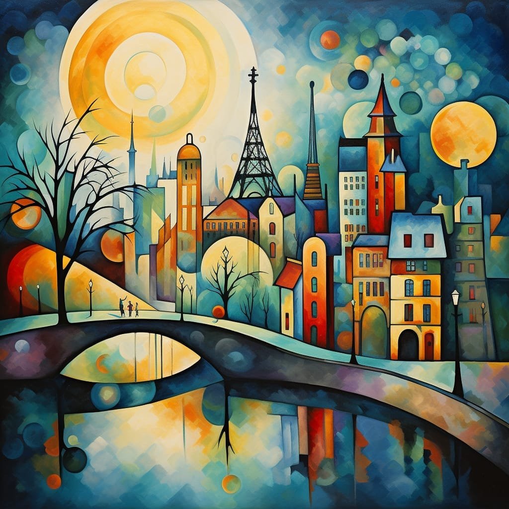 Wassily Kandinsky - Midjourney - Kaleidoscope of Color and Imagination