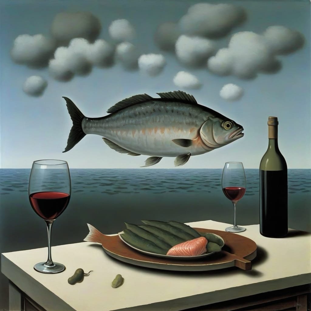 René Magritte - Leonardo AlbedoBase XL - Dreamlike Exploration